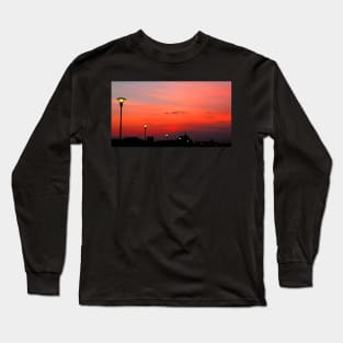 Sunset along the river Adige Verona Long Sleeve T-Shirt